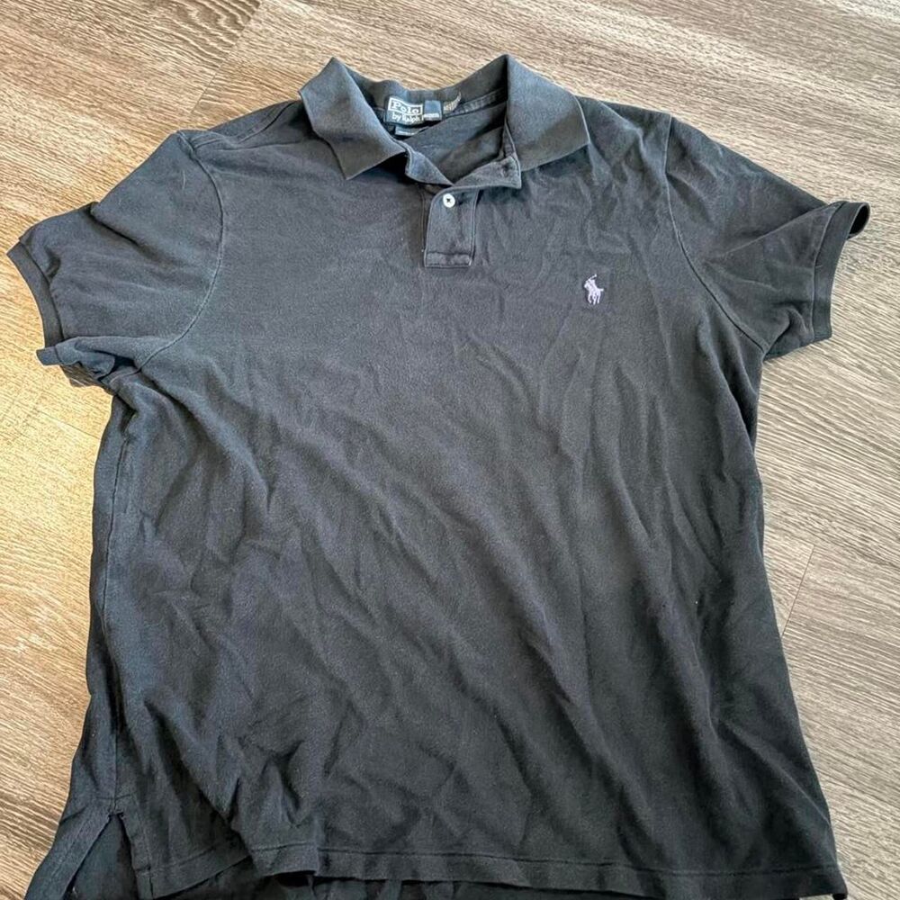 Polo-ralph-lauren Men's Black and Grey Polo-shirts